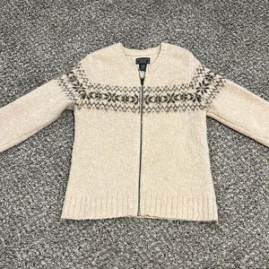 Abercrombie and fitch wool zipp